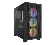 Obudowa CORSAIR 3000D Airflow RGB TG Mid-Tower Czarna CC-9011255-WW